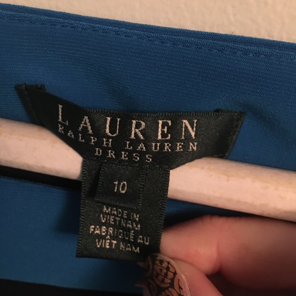 NWT Ralph Lauren color block dress with ruching 10 - Picture 4 of 5